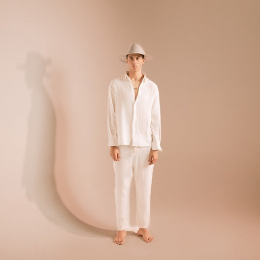 Bambula cotton shirt {White}