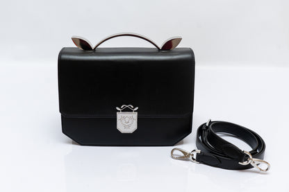 Black shoulder bag - Genuine Italian Leather
